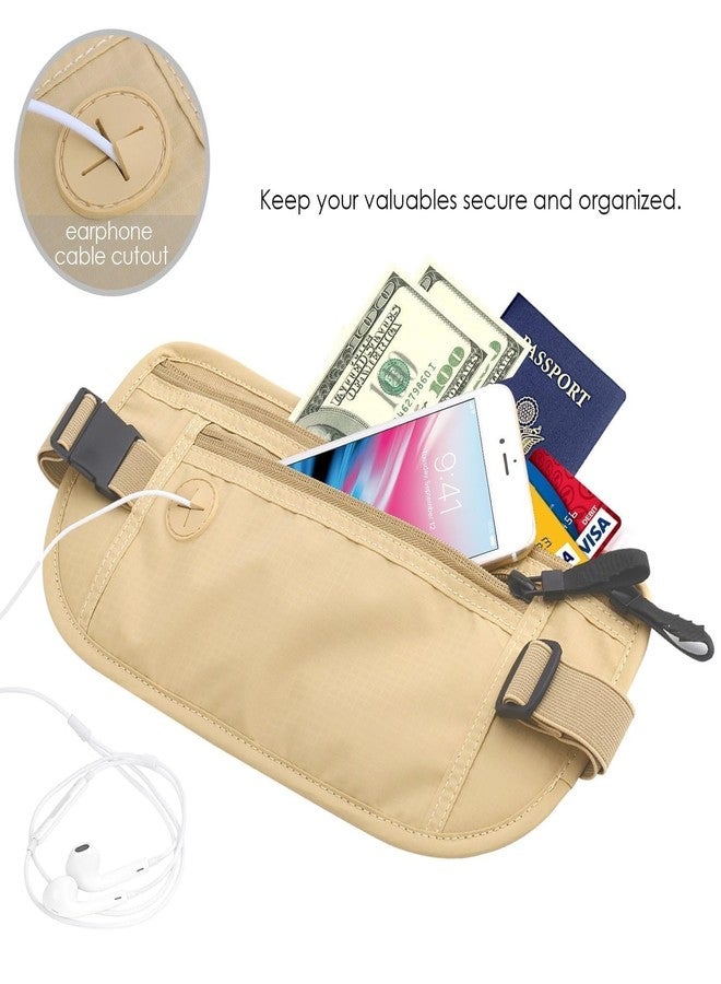 KESHAWER Hidden Waist Bag Secure Travel Money Belt Undercover Hidden RFID Blocking Wallet Anti Theft Passport Wallets for Men & Women Waist Pouch Purse Travel Accessories (Pack of 1)(Multicolor) - Image 5